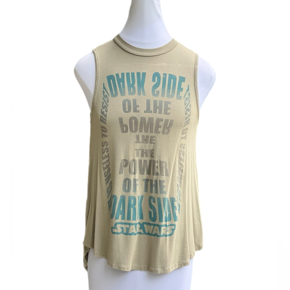 Disney Parks Authentic Original Star Wars Tank Small Moss Green Dark Side